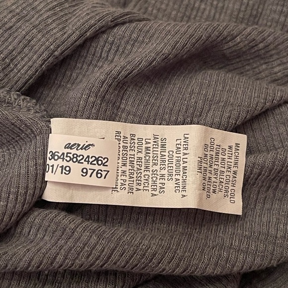 Aerie navy green front cutout coverup dress women’s size large - Picture 6 of 6